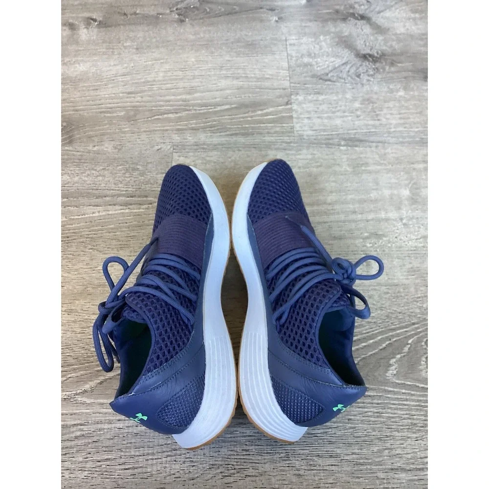 Under Armour Breathe Lace Womens 10 Navy Blue Sneaker Training Shoes 3020249-500